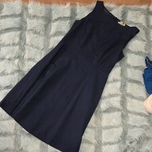 H&M Elegant Navy Blue Sleeveless Dress